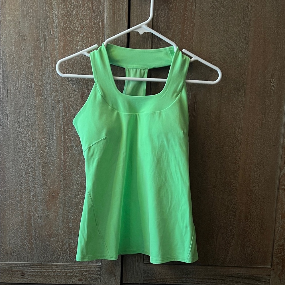 Lululemon Athletica Lime Green Tank Top